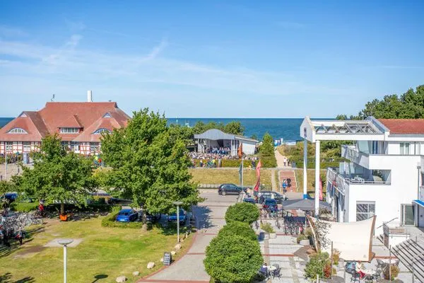 Ferienwohnung Ostseeblick Aparthotel Zingst - Terrassenblick  Ostseeblick