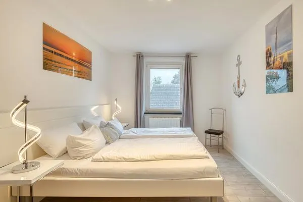 Ferienwohnung Ostseeblick Aparthotel Zingst - Schlafzimmer  Ostseeblick