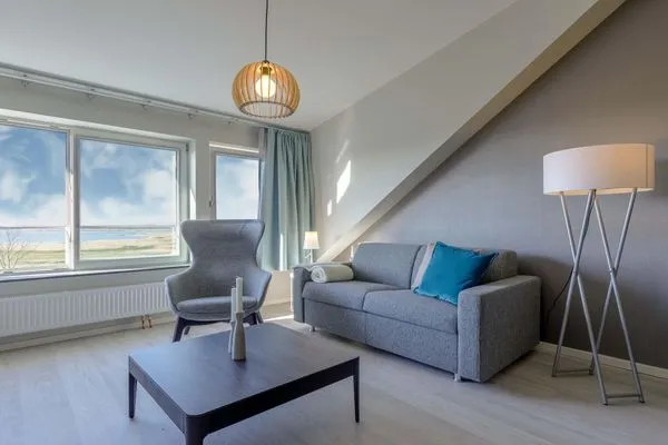 erienwohnung Dünenrast Ostseebad Wustrow ZweiWasser Alte Seefahrtschule Gemütlicher Wohnbereich  Dünenrast