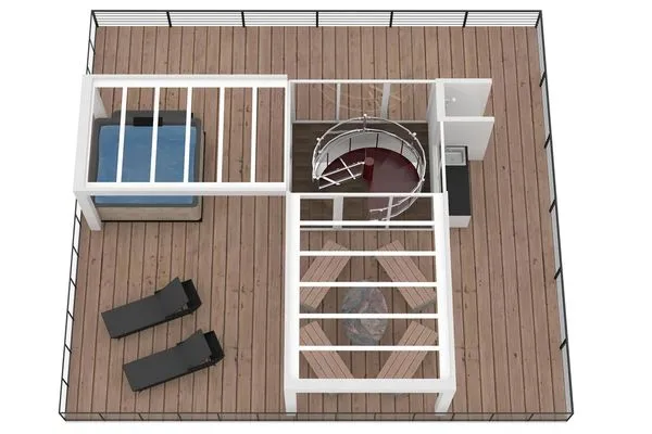 Grundriss  Panoramasuite The Turm