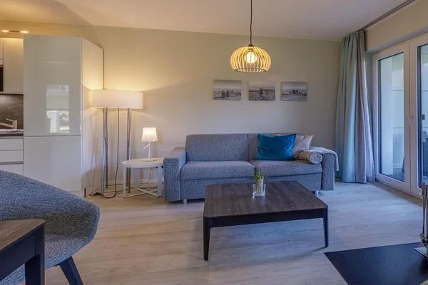 Ferienwohnung Große Strandburg Ostseebad Wustrow ZweiWasser Alte Seefahrtschule Gemütliches Wohnzimmer  Große Strandburg