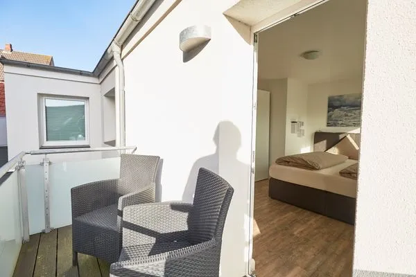 Balkon  Borkumer Hof - Ferienwohnung 7 - Haus Elisa