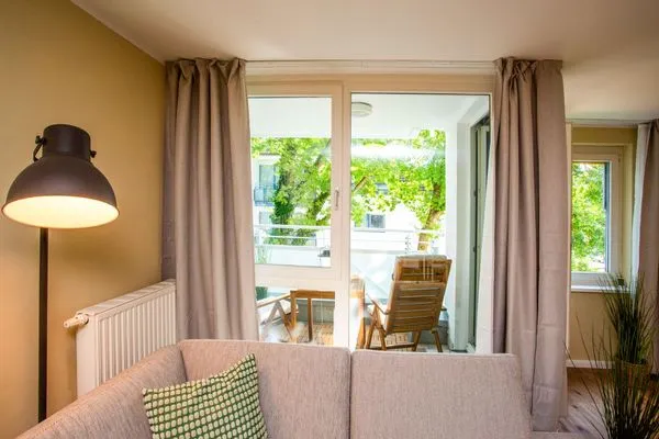 Ferienwohnung Meereswoge Zingst Aparthotel Zingst - Blick ins Grüne  Meereswoge Zingst