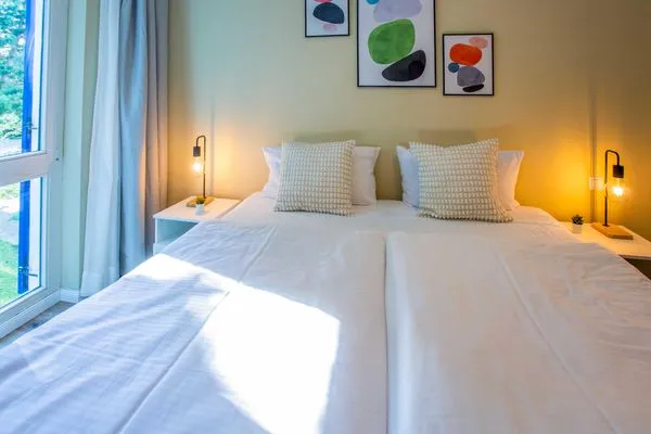 Ferienwohnung Meereswoge Zingst Aparthotel Zingst - Schlafzimmer  Meereswoge Zingst