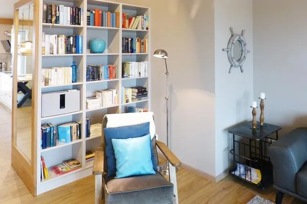 Wohnzimmer in der Ferienwohnung Weiße Düne 7 in Wittdün auf Amrum Haus *Weiße Düne* Ferienwohnung *Weiße Düne 7*