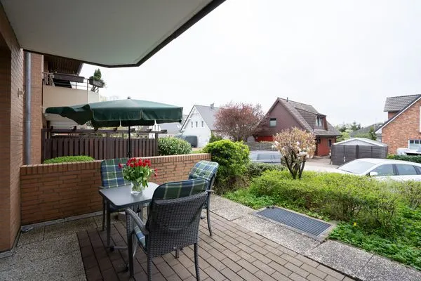 Terrasse  (DKK5) Ferienwohnung Ostseeperle