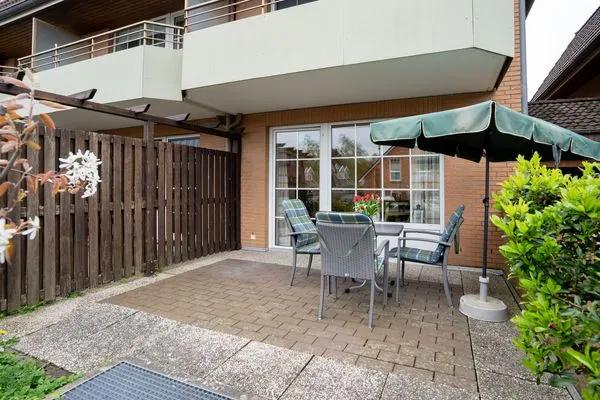 Terrasse  (DKK5) Ferienwohnung Ostseeperle
