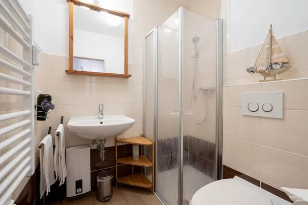 Badezimmer  (DKK5) Ferienwohnung Ostseeperle
