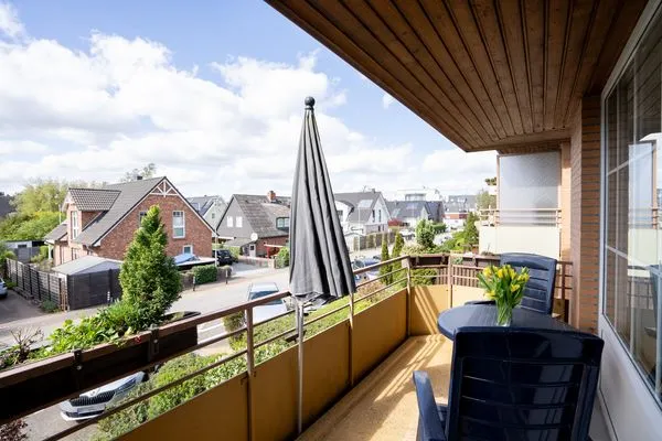Balkon  (DKK7b) Ferienwohnung Strandmuschel