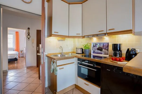 Küche / Küchenzeile  (DKK7b) Ferienwohnung Strandmuschel