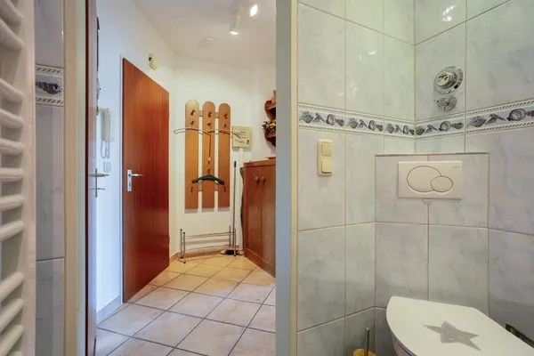 Badezimmer  (DKK7b) Ferienwohnung Strandmuschel