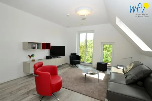 Wohnzimmer Haus Billstr. Ferienwohnung "Hygge"