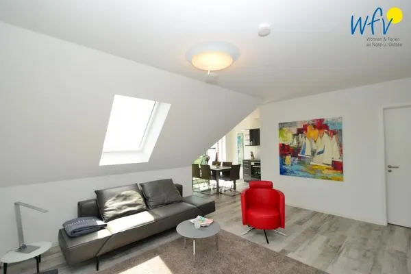 Wohnzimmer Haus Billstr. Ferienwohnung "Hygge"