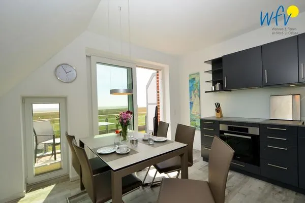 Küche / Küchenzeile Haus Billstr. Ferienwohnung "Hygge"