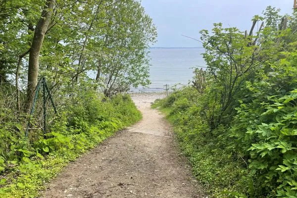 Weg zum Naturstrand Dollerupholz  Ferienhaus Poseby