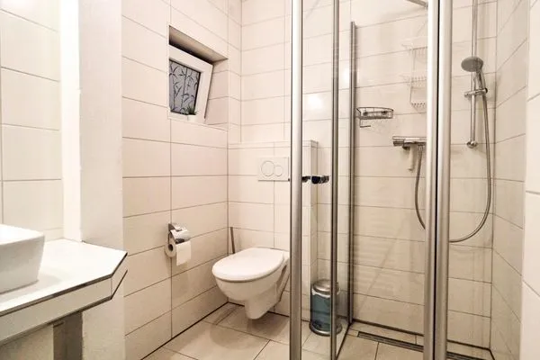 Gäste-WC  Ferienwohnung Am Hafen