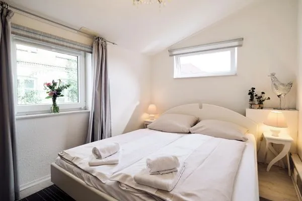 Schlafzimmer  Ferienwohnung Am Hafen