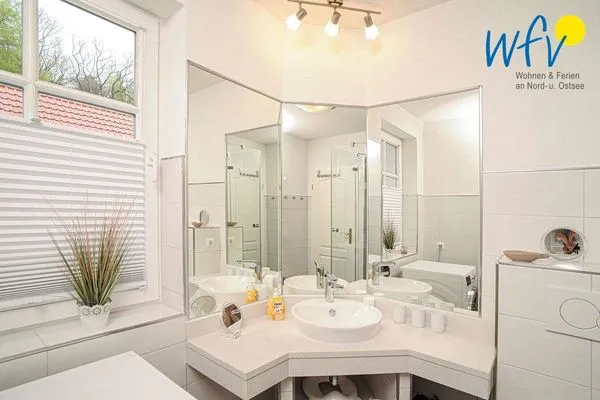 Badezimmer Villa Malte Ferienwohnung Herzmuschel