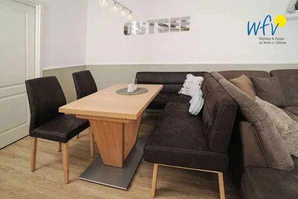 Wohnzimmer Villa Malte Ferienwohnung Strandläufer