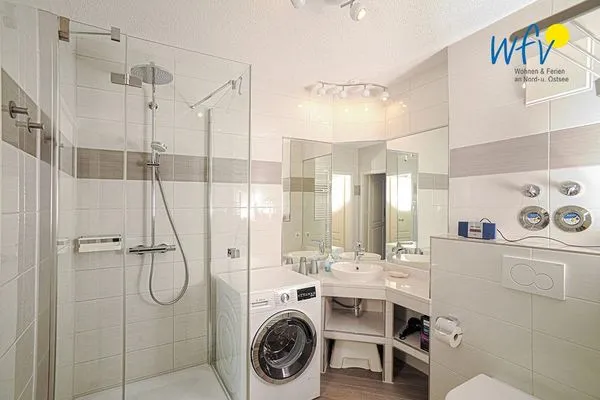 Badezimmer Villa Malte Ferienwohnung Strandläufer