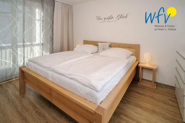 Schlafzimmer Villa Malte Ferienwohnung Strandläufer