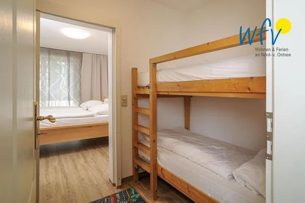 Schlafzimmer Villa Malte Ferienwohnung Strandläufer