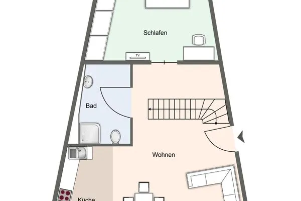 Anders & Meer ANDERS & MEER App. Ruhe SPO Dorf - Grundriss