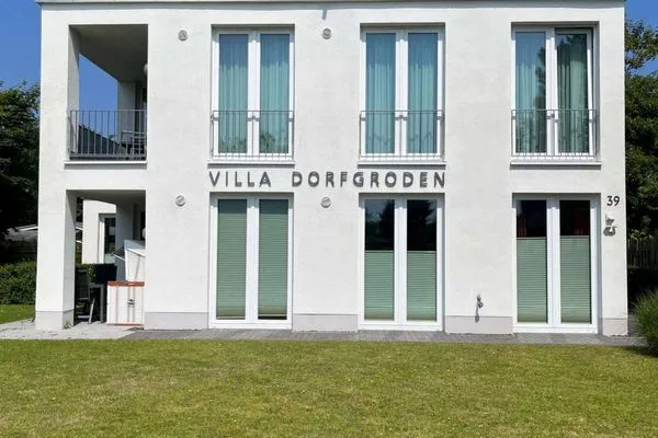 Hauptansicht Villa Dorfgroden Ferienwohnung Strandvogt