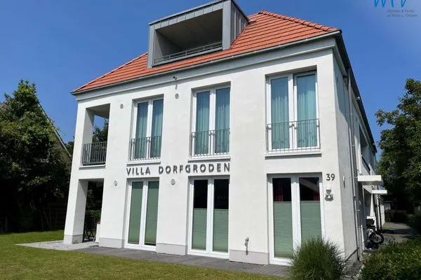 Hauptansicht Villa Dorfgroden Ferienwohnung Strandvogt