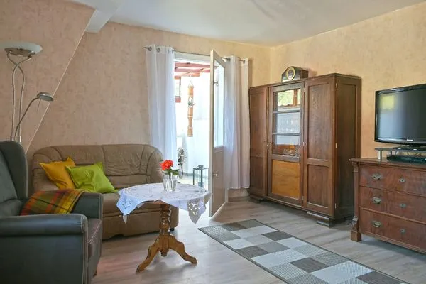 Wohnzimmer mit Lodgia  Ferienwohnung Bodenstein