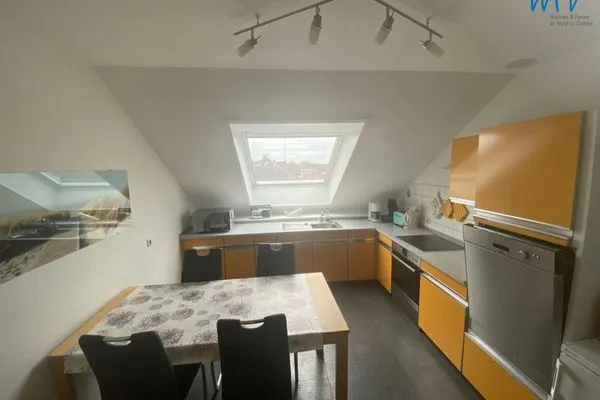 Küche / Küchenzeile Ferienhaus Kiebitzdelle-Leegde 10 Ferienwohnung Backhaus