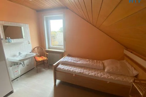 Schlafzimmer Ferienhaus Kiebitzdelle-Leegde 10 Ferienwohnung Backhaus