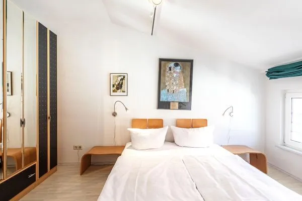 Ferienwohnung HafenPanorama Waren (Müritz) - Schlafzimmer  HafenPanorama