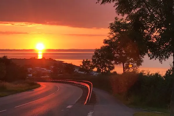 Wunderschöne Aussicht von Westerholz auf die Flensburger Förde  Nordlicht