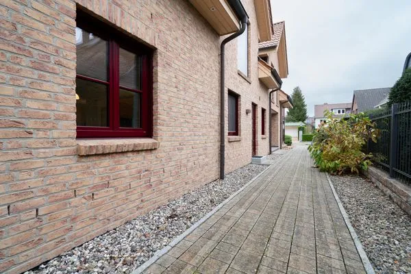 Terrasse, Sitzecke, Garten  Ferienwohnung "Birkenhain 5"