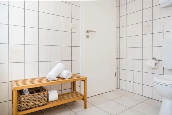 Badezimmer  Muschelbank