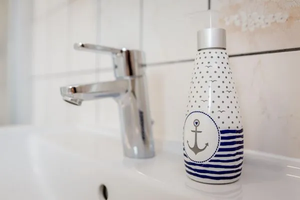 Badezimmer  Muschelbank