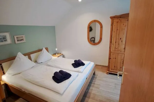 Schlafzimmer Haus Bonhuis Ferienwohnung Schwalbennest