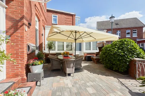 Terrasse  Hus up de D - Ferienwohnung 1