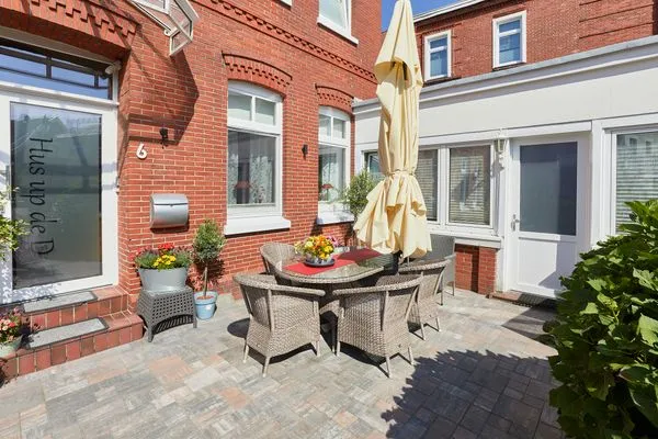 Terrasse  Hus up de D - Ferienwohnung 2