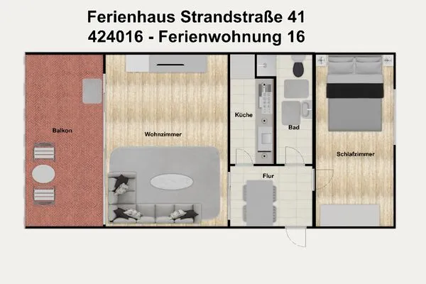  Ferienhaus Strandstraße 41 Ferienwohnung 16