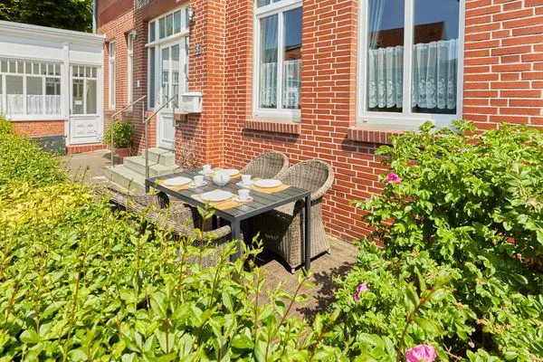 Terrasse  Haus Walfänger - Ferienwohnung 1