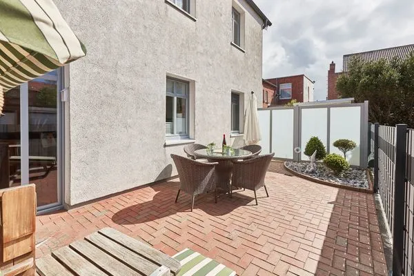 Terrasse  Haus Stella Maris - Ferienwohnung Lichtblick