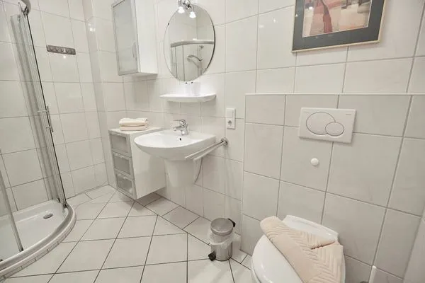 Badezimmer  Haus Stella Maris - Ferienwohnung Meeresleuchten