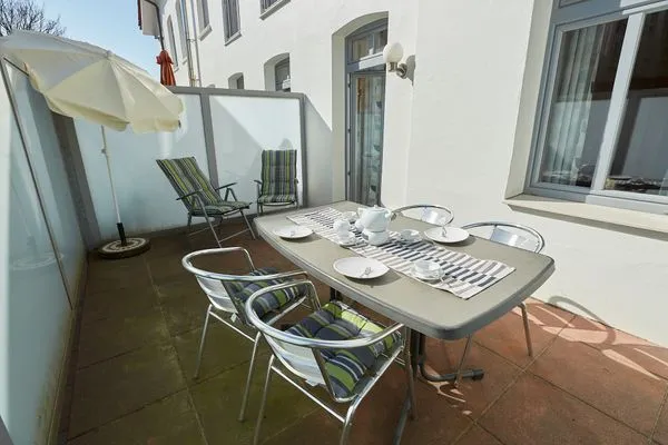 Terrasse  Haus Stella Maris - Ferienwohnung Meeresleuchten