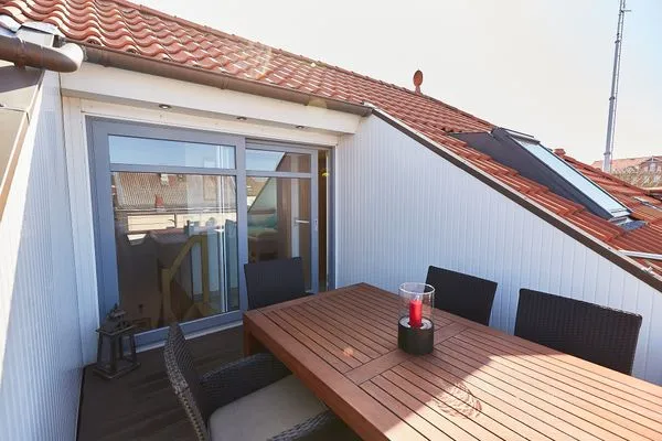 Terrasse  Haus Stella Maris - Ferienwohnung Sternenmeer