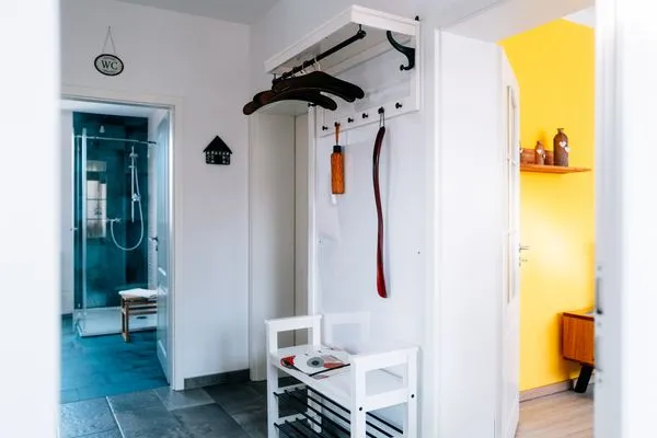 Eingangsbereich mit Garderobe  Ferienwohnung Altensteinblick