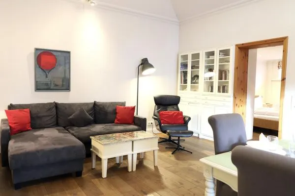 Wohnzimmer  Kampstraße 1, Bungalow