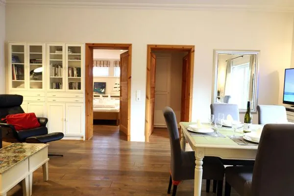 Wohnzimmer  Kampstraße 1, Bungalow