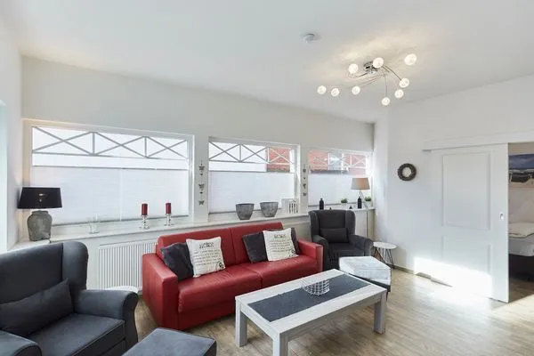 Wohnzimmer  Borkumer Hof - Ferienwohnung 1 - Elke